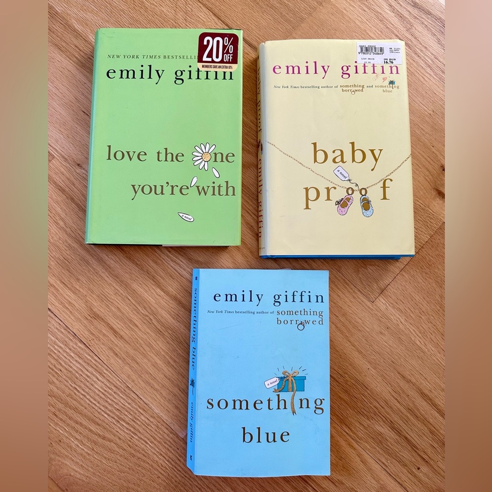 Emily Giffin: Love the One You're With, Baby Proof, and Something Blue - Bundle